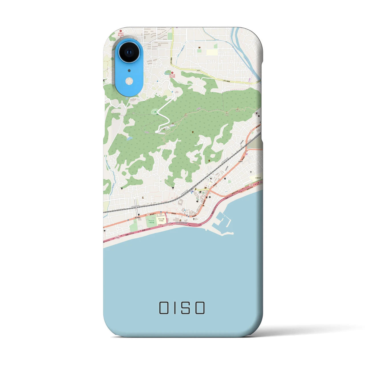 【大磯(神奈川県)】地図柄iPhoneケース(バックカバータイプ)