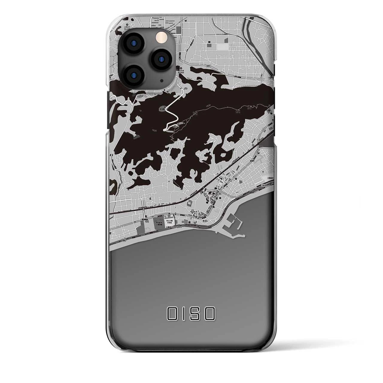 【大磯(神奈川県)】地図柄iPhoneケース(クリアタイプ)