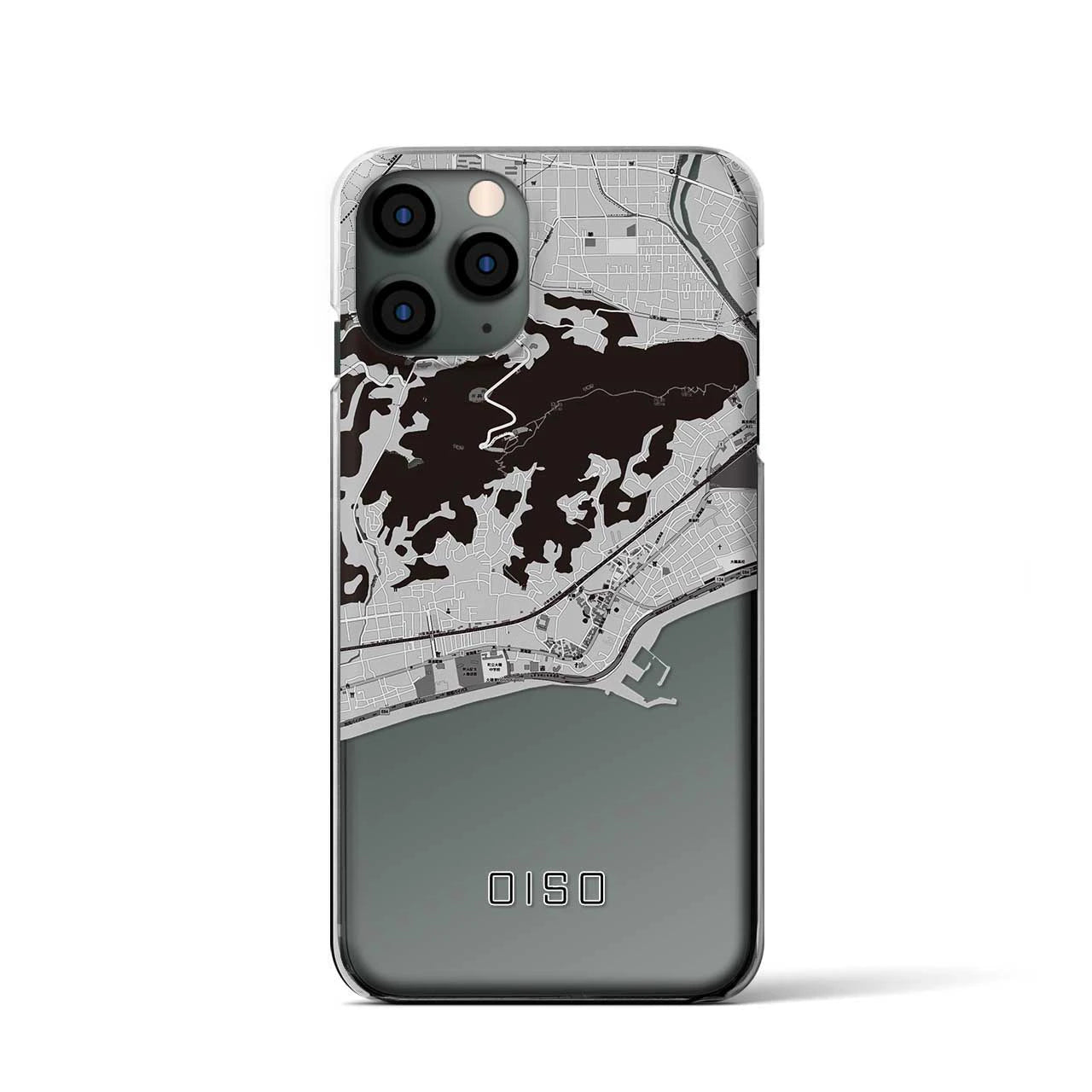 【大磯(神奈川県)】地図柄iPhoneケース(クリアタイプ)