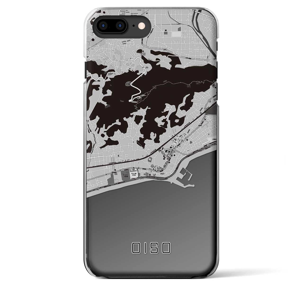 【大磯(神奈川県)】地図柄iPhoneケース(クリアタイプ)