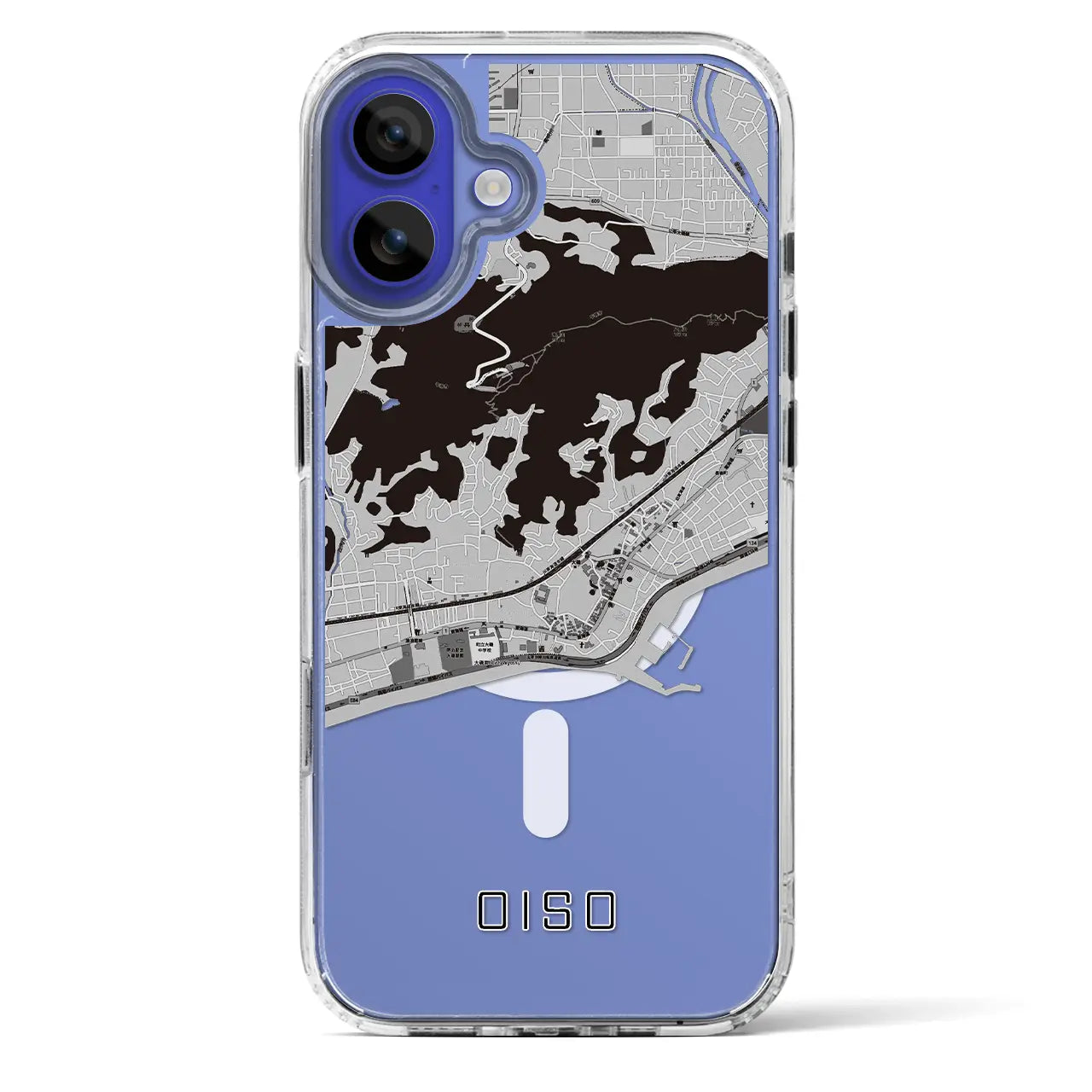 【大磯(神奈川県)】地図柄iPhoneケース(MagSafeタイプ)