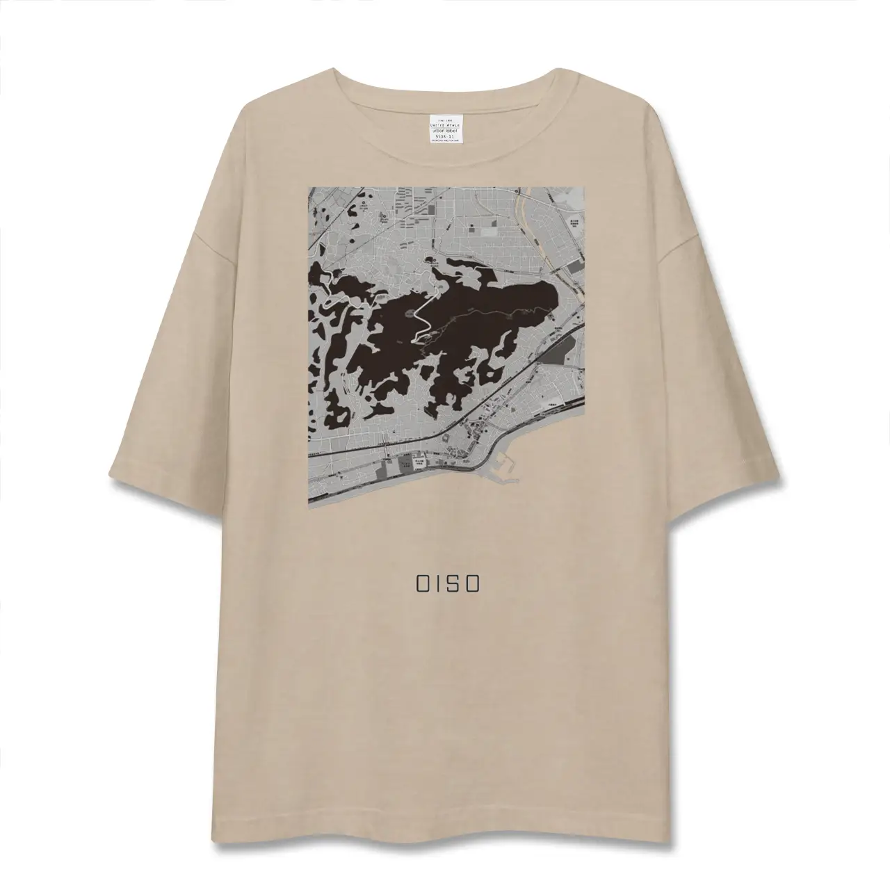 【大磯(神奈川県)】地図柄ビッグシルエットTシャツ