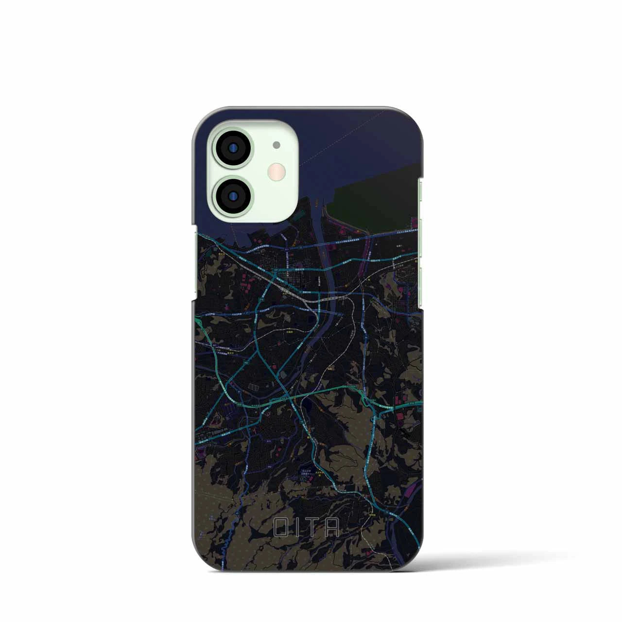 【大分(大分県)】地図柄iPhoneケース(バックカバータイプ)