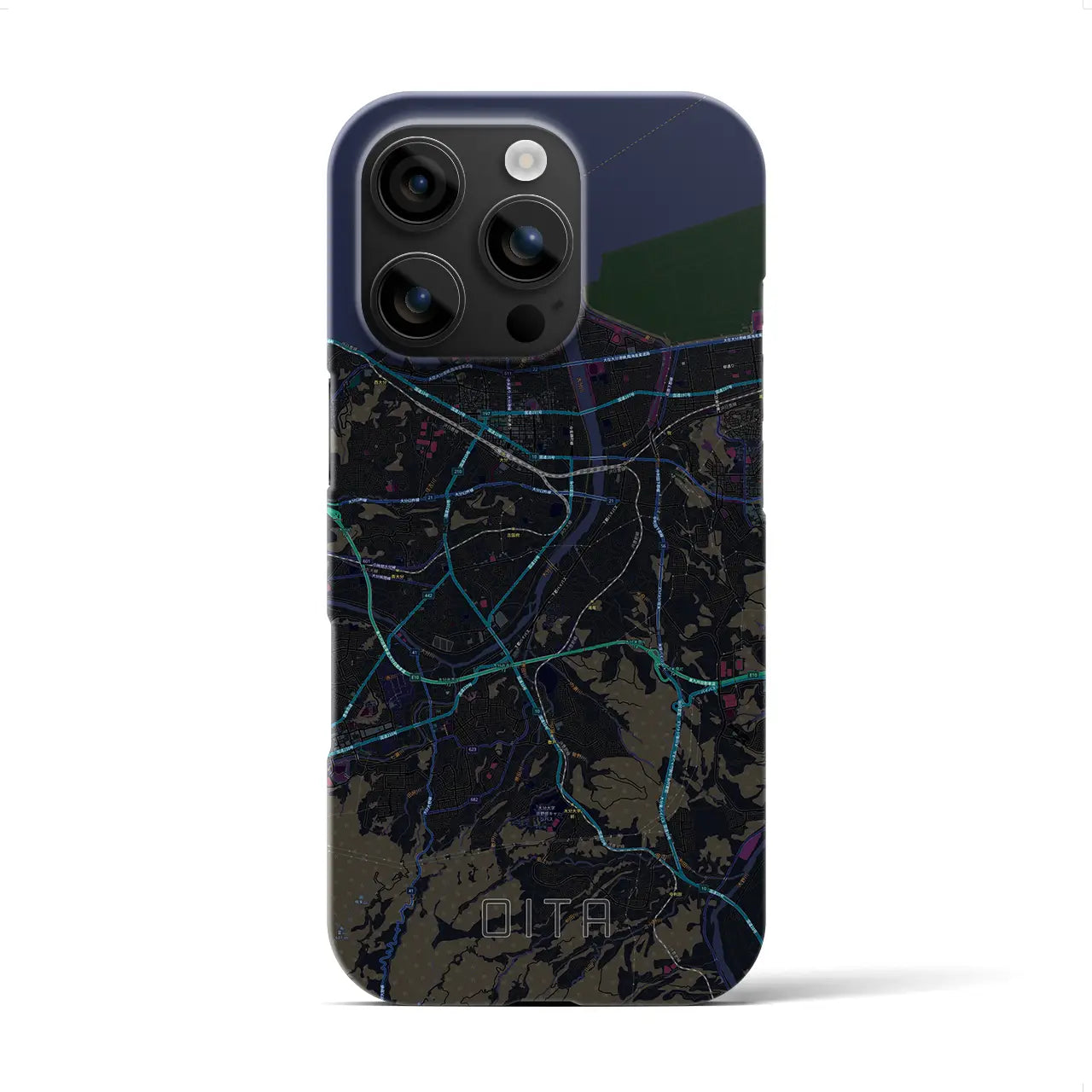 【大分(大分県)】地図柄iPhoneケース(バックカバータイプ)