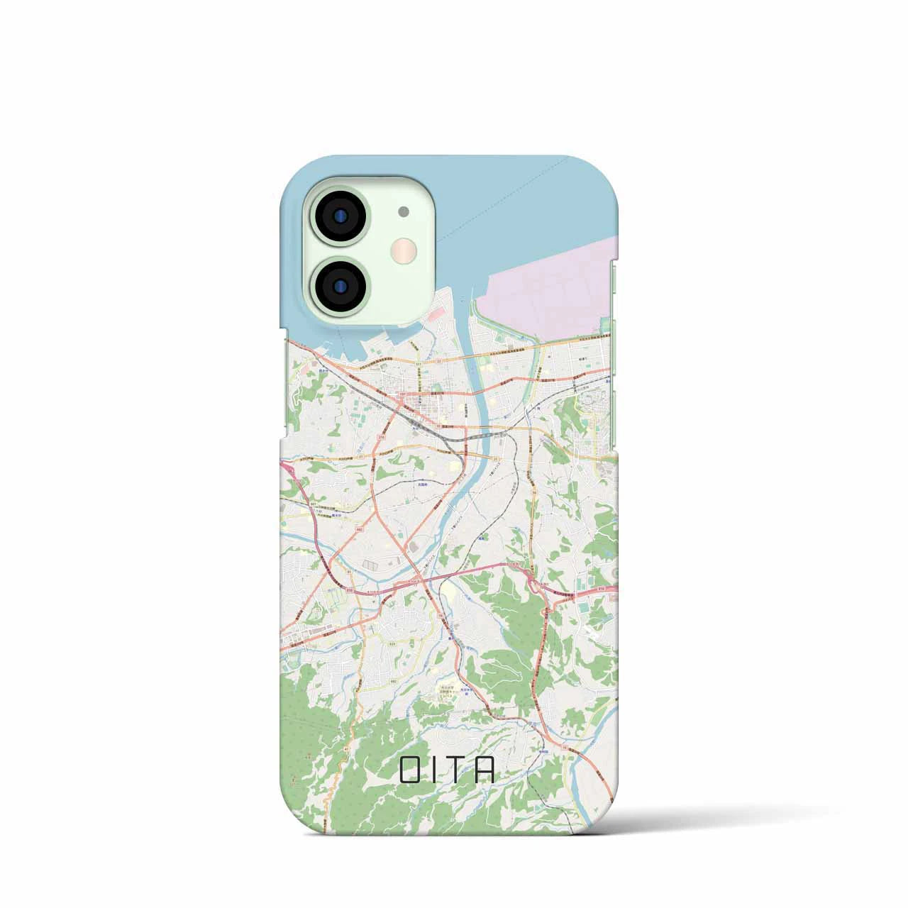 【大分(大分県)】地図柄iPhoneケース(バックカバータイプ)