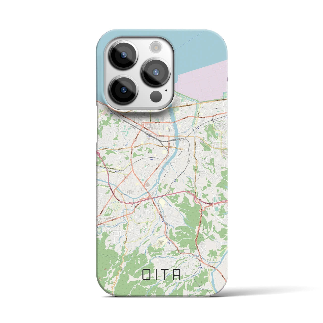 【大分(大分県)】地図柄iPhoneケース(バックカバータイプ)
