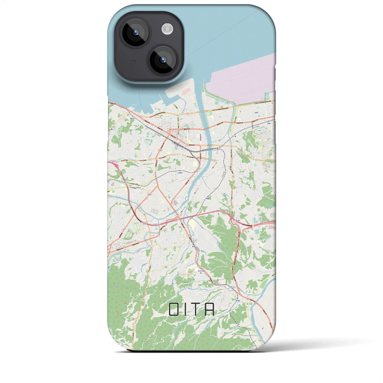 【大分(大分県)】地図柄iPhoneケース(バックカバータイプ)