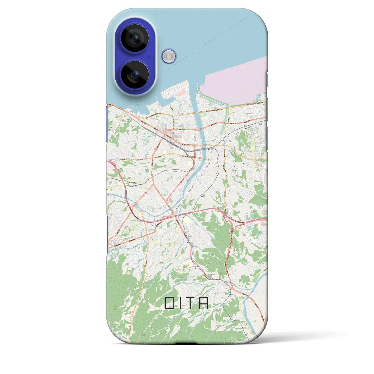 【大分(大分県)】地図柄iPhoneケース(バックカバータイプ)ナチュラル・iPhone 16 Pro Max 用