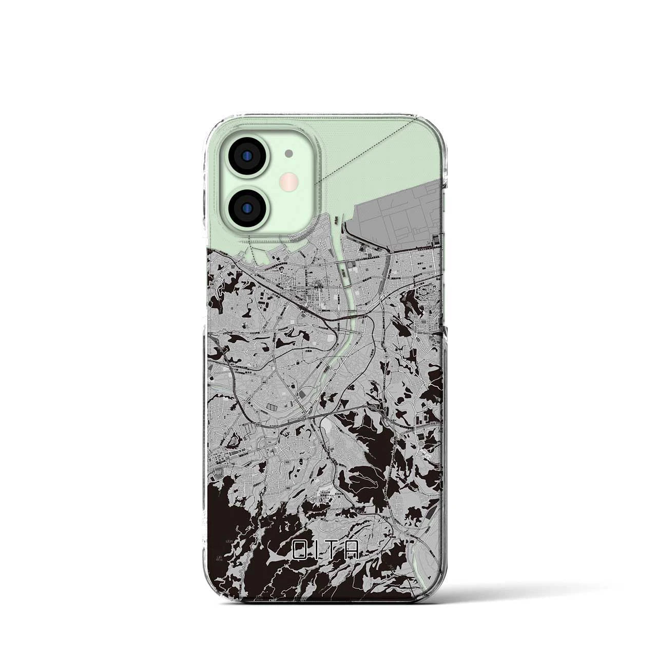 【大分(大分県)】地図柄iPhoneケース(クリアタイプ)