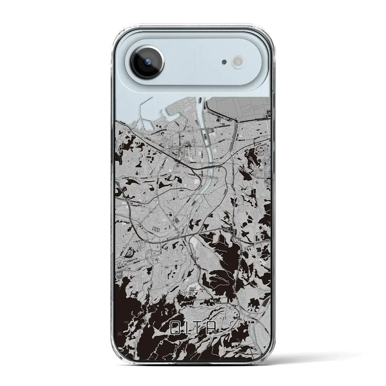 【大分(大分県)】地図柄iPhoneケース(クリアタイプ)