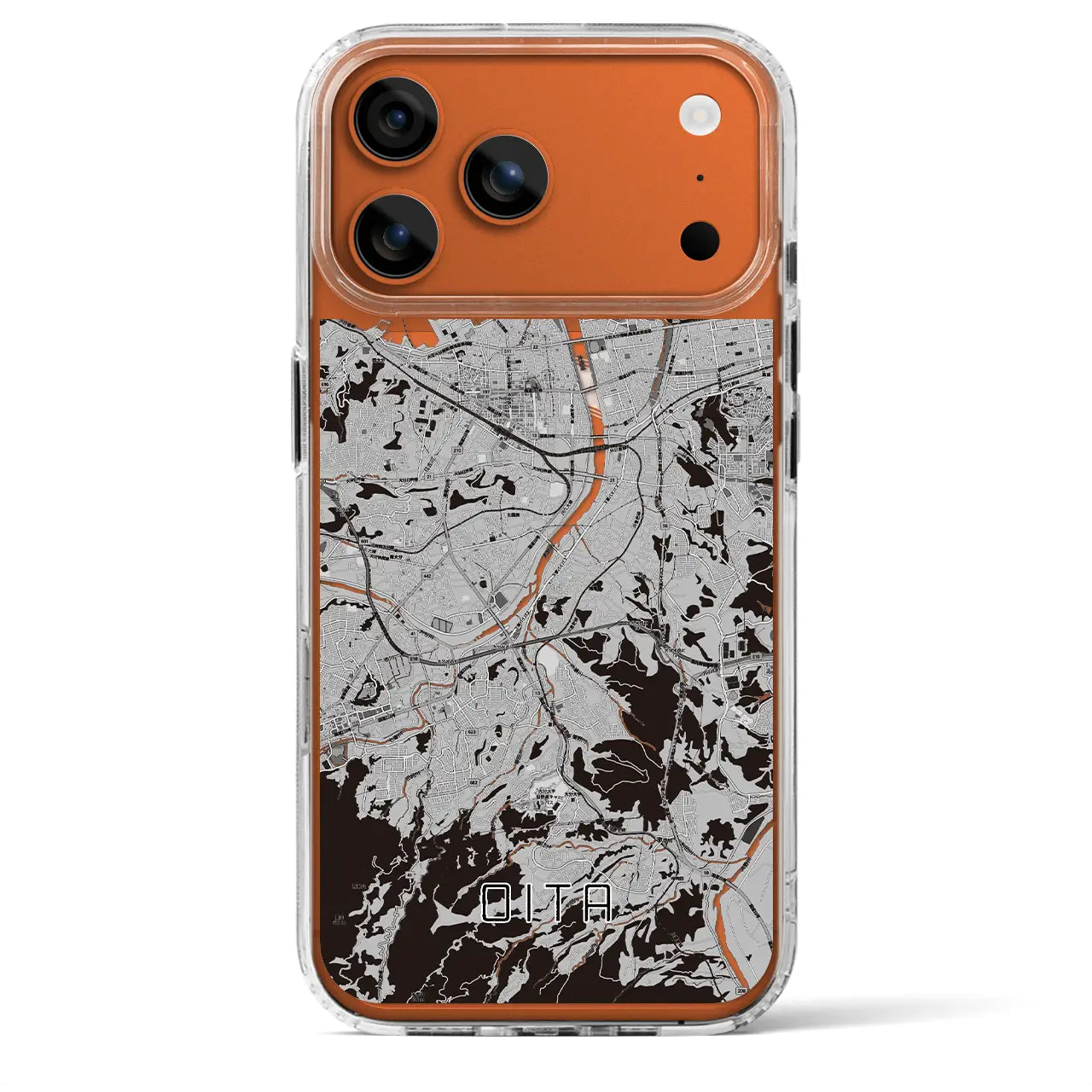 【大分(大分県)】地図柄iPhoneケース(MagSafeタイプ)