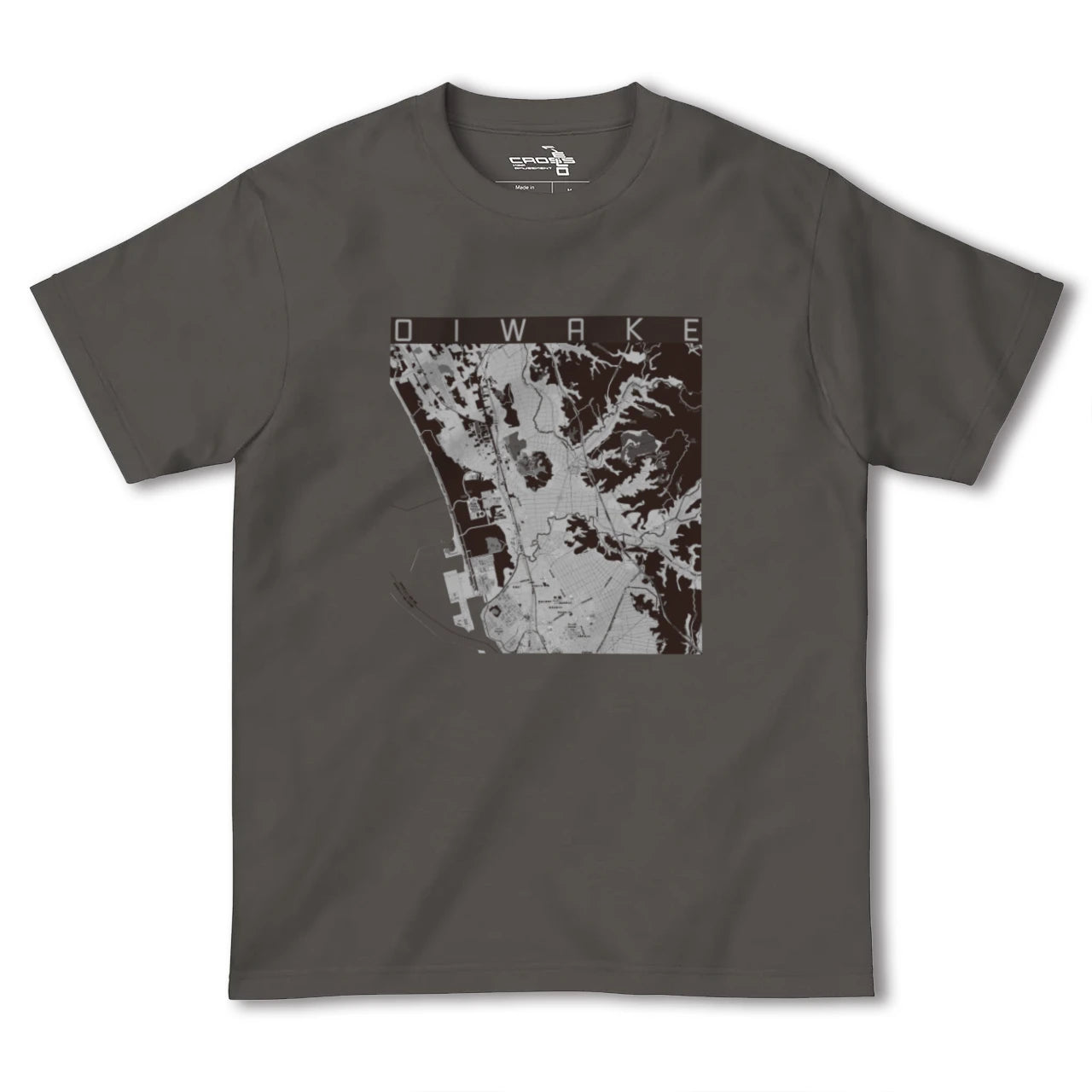 【追分(秋田県)】地図柄ヘビーウェイトTシャツ