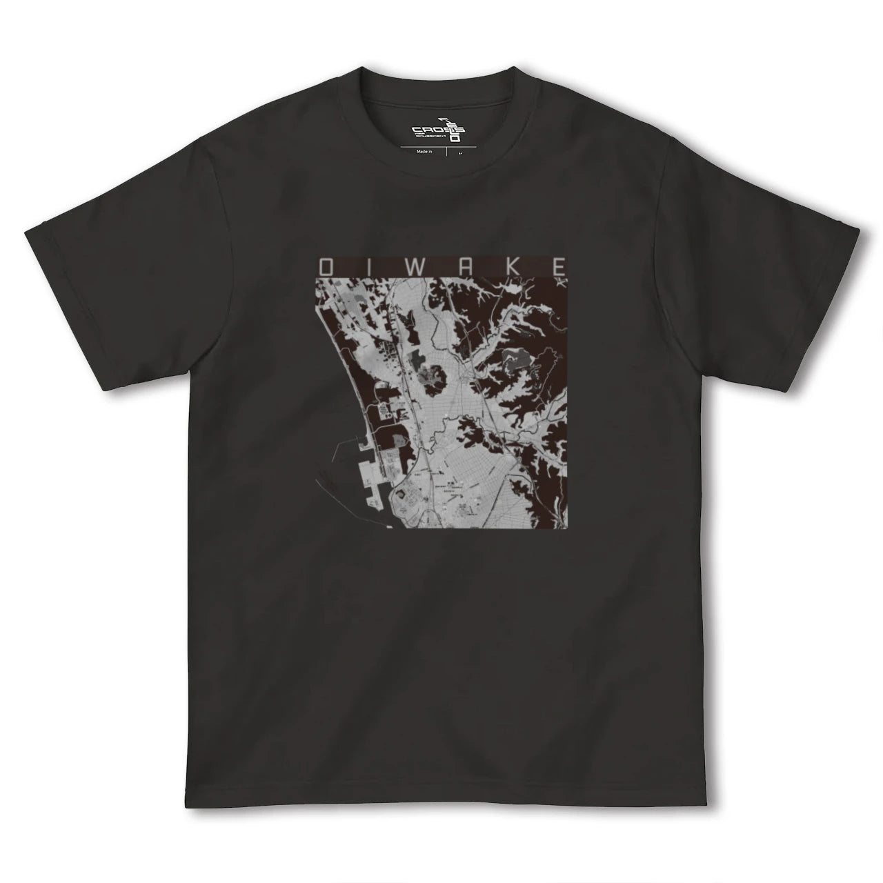 【追分(秋田県)】地図柄ヘビーウェイトTシャツ
