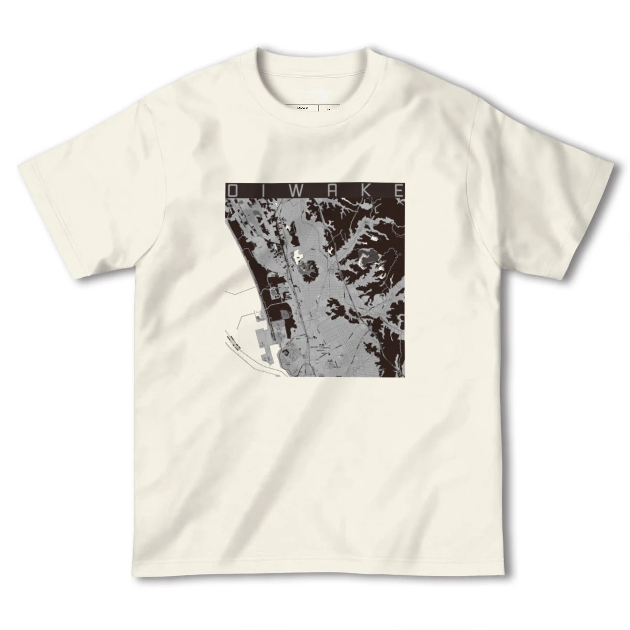 【追分(秋田県)】地図柄ヘビーウェイトTシャツ