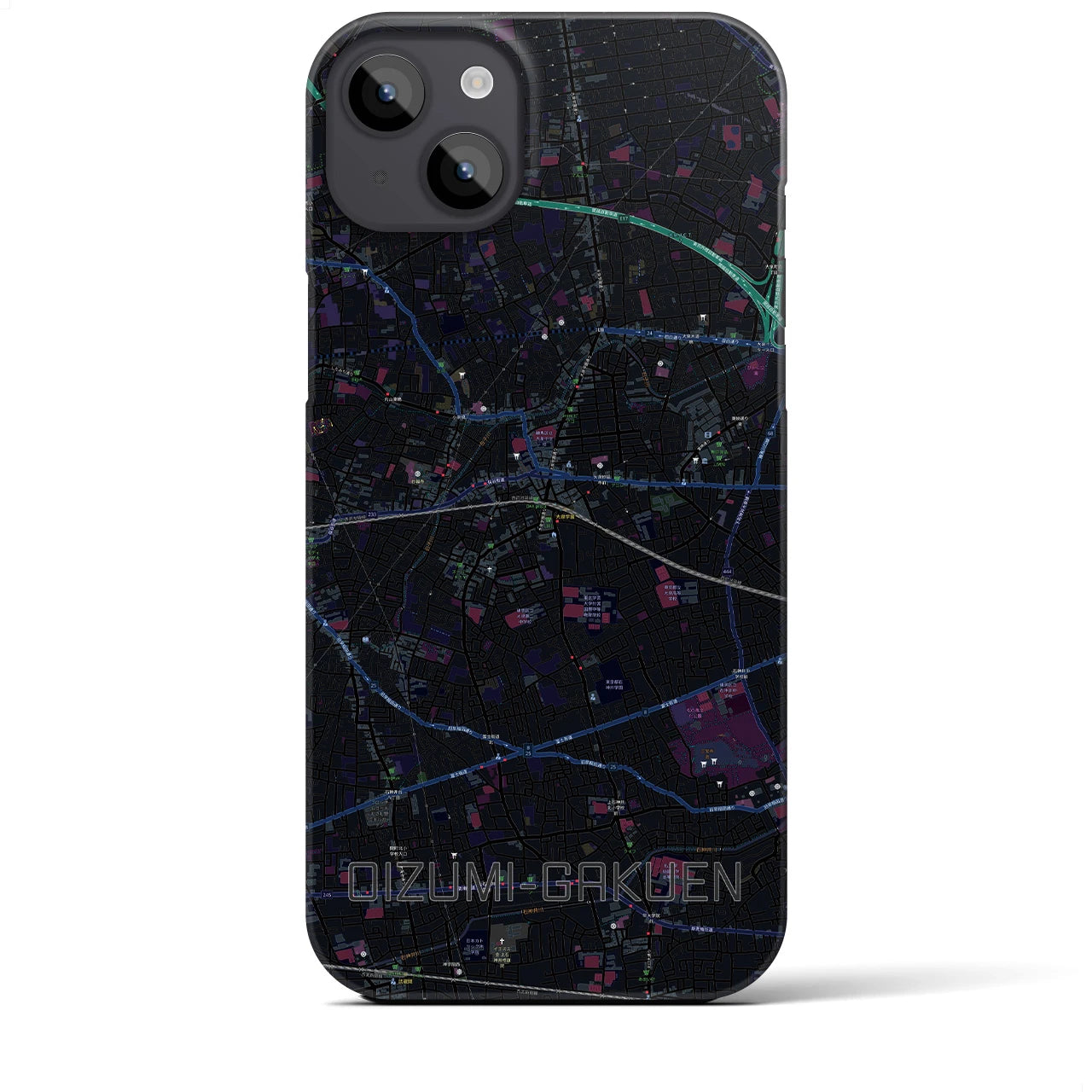 【大泉学園(東京都)】地図柄iPhoneケース(バックカバータイプ)