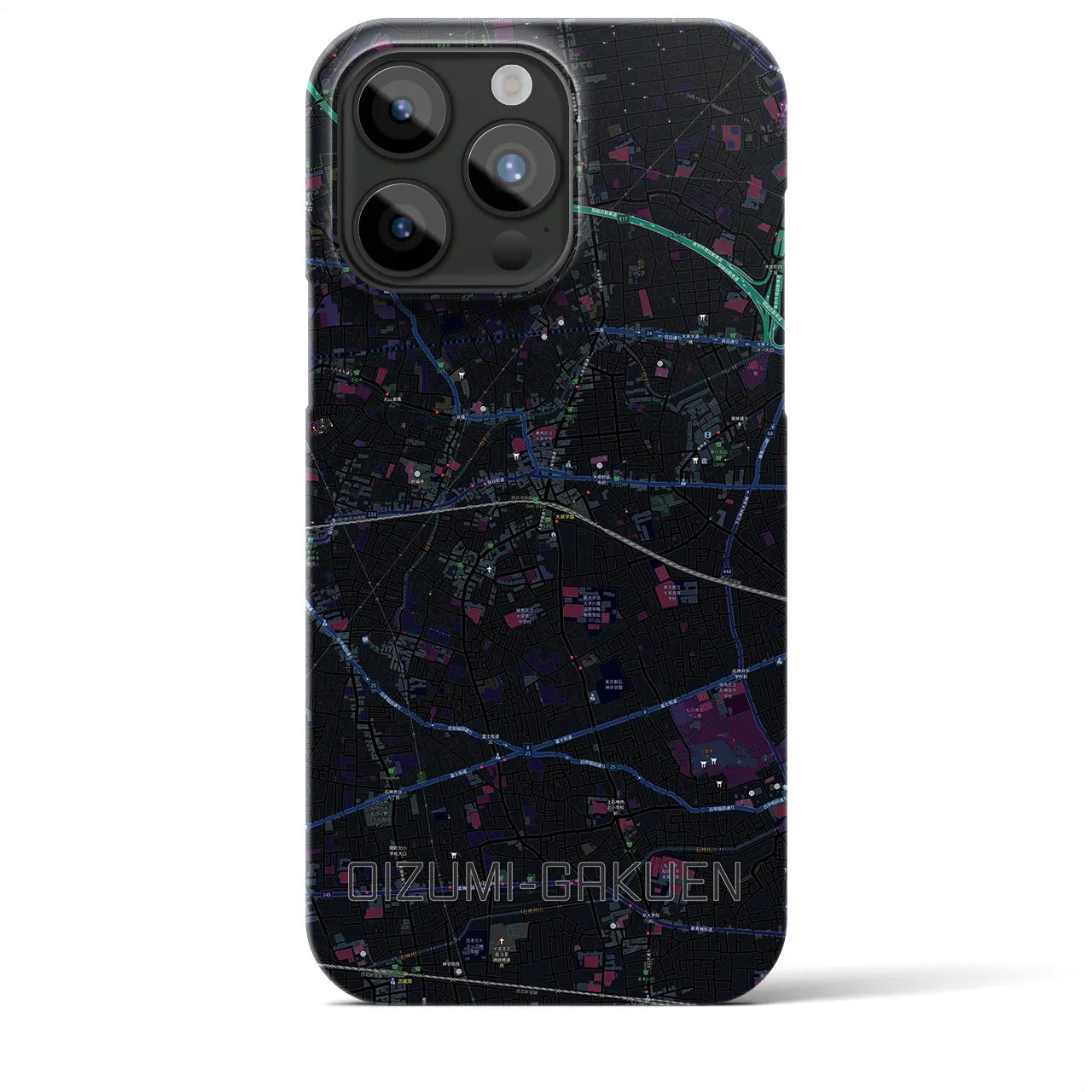 【大泉学園(東京都)】地図柄iPhoneケース(バックカバータイプ)