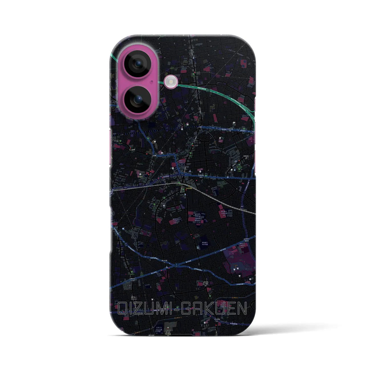 【大泉学園(東京都)】地図柄iPhoneケース(バックカバータイプ)