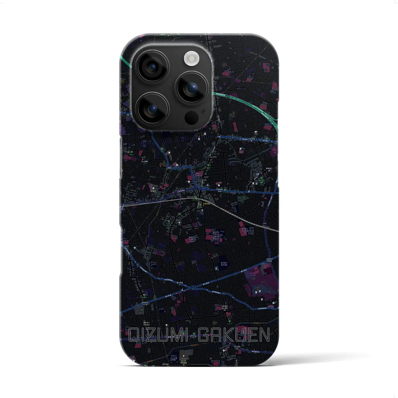 【大泉学園(東京都)】地図柄iPhoneケース(バックカバータイプ)