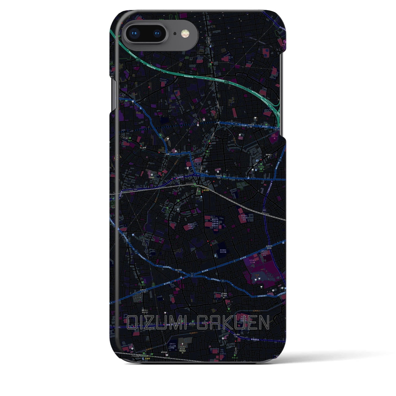 【大泉学園(東京都)】地図柄iPhoneケース(バックカバータイプ)