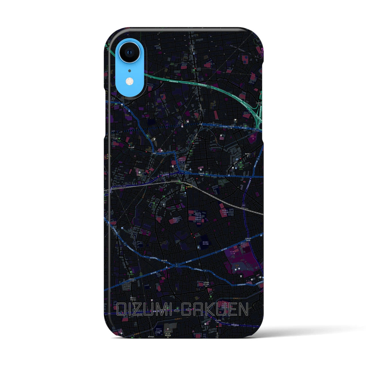 【大泉学園(東京都)】地図柄iPhoneケース(バックカバータイプ)