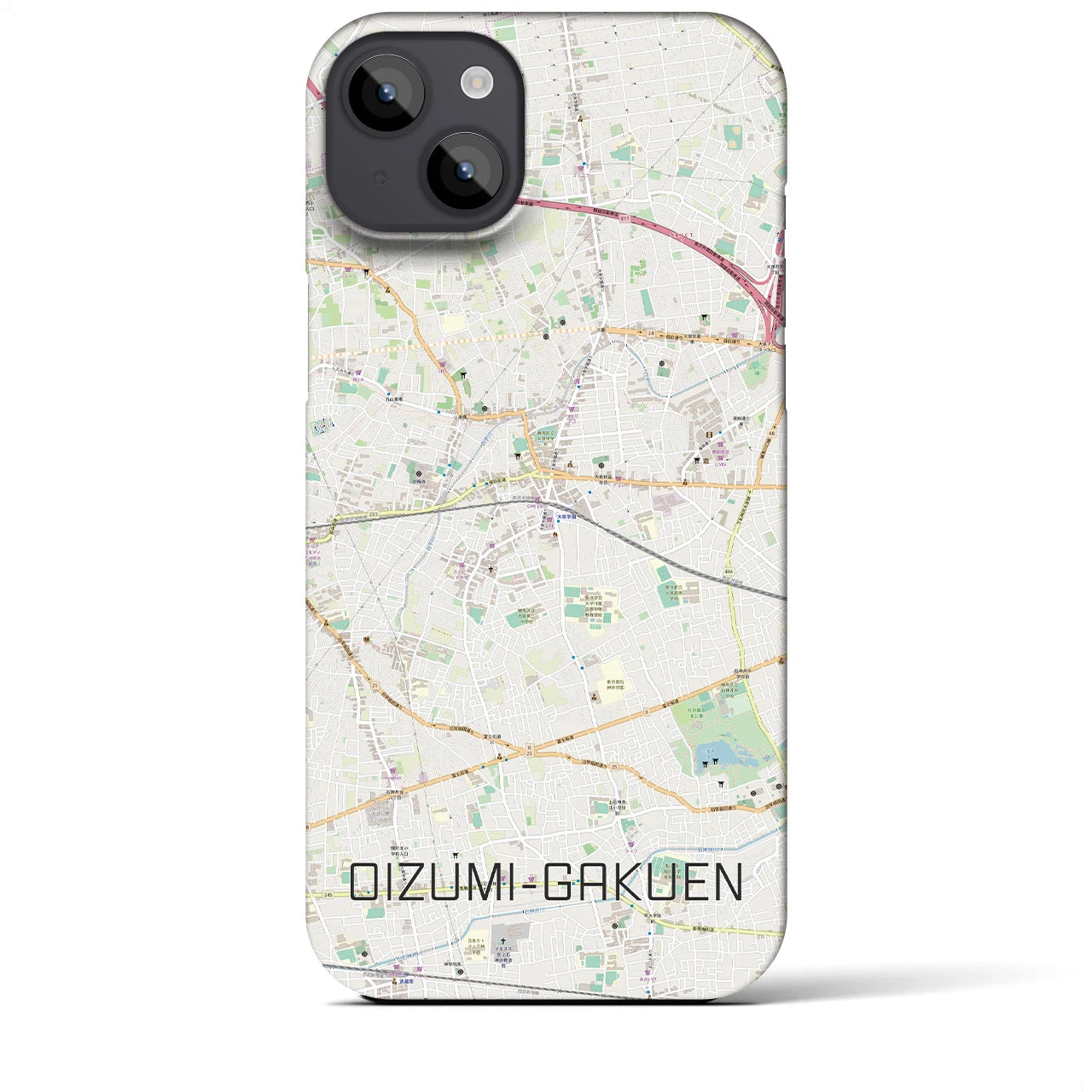 【大泉学園(東京都)】地図柄iPhoneケース(バックカバータイプ)