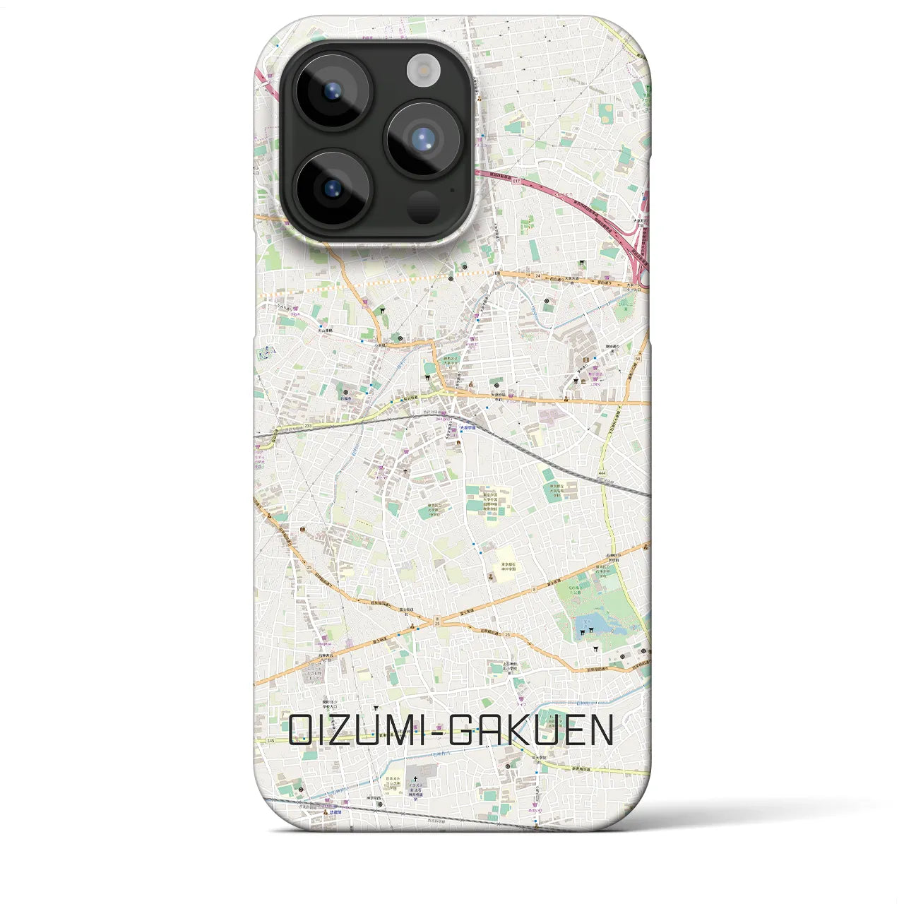 【大泉学園(東京都)】地図柄iPhoneケース(バックカバータイプ)