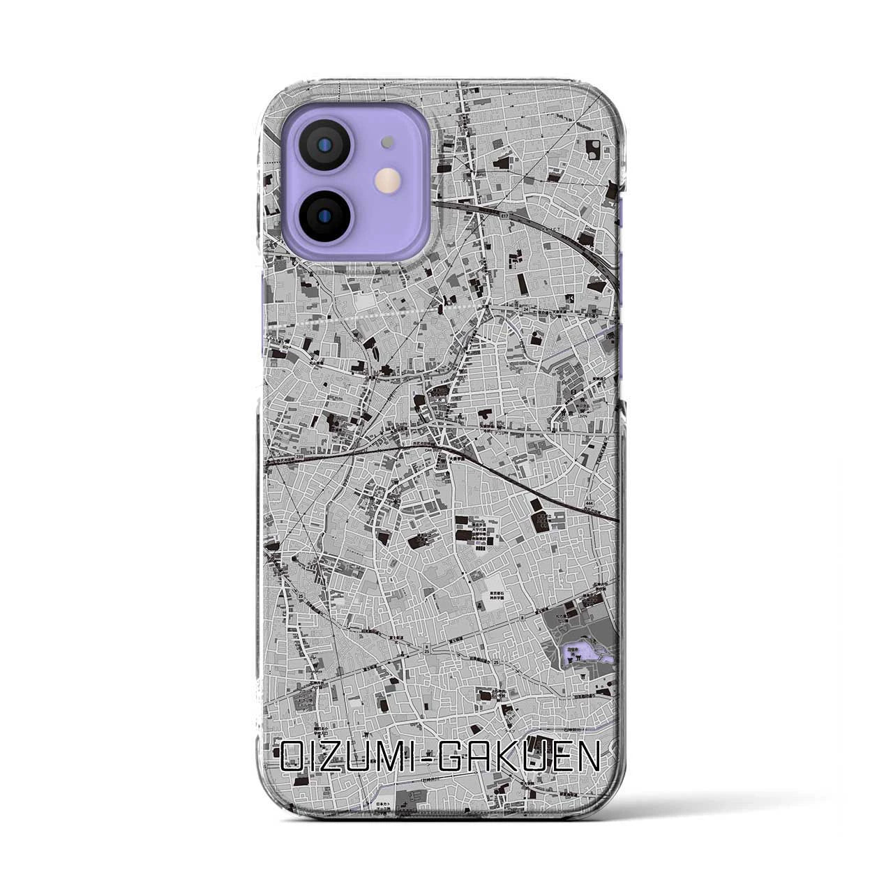 【大泉学園(東京都)】地図柄iPhoneケース(クリアタイプ)