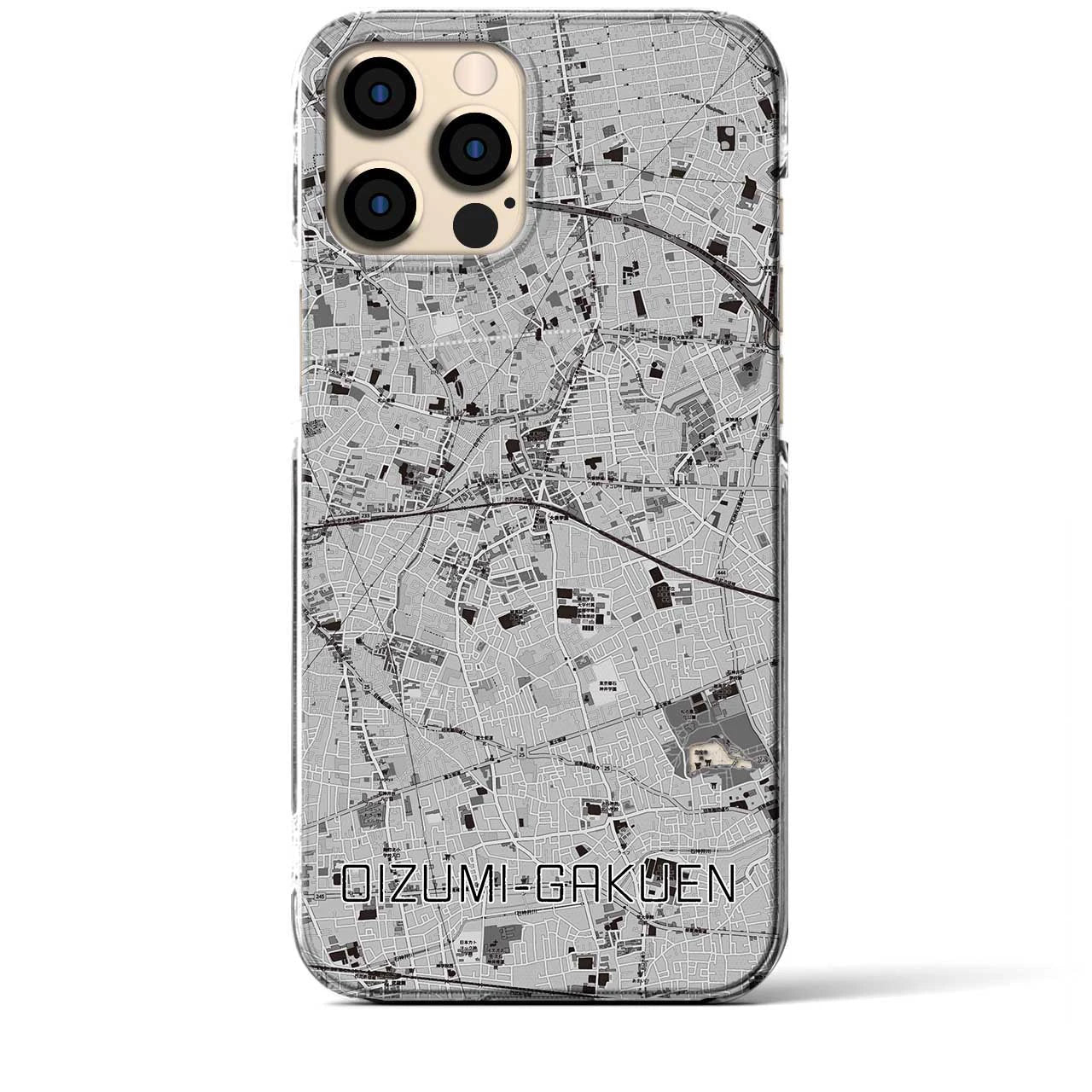 【大泉学園(東京都)】地図柄iPhoneケース(クリアタイプ)