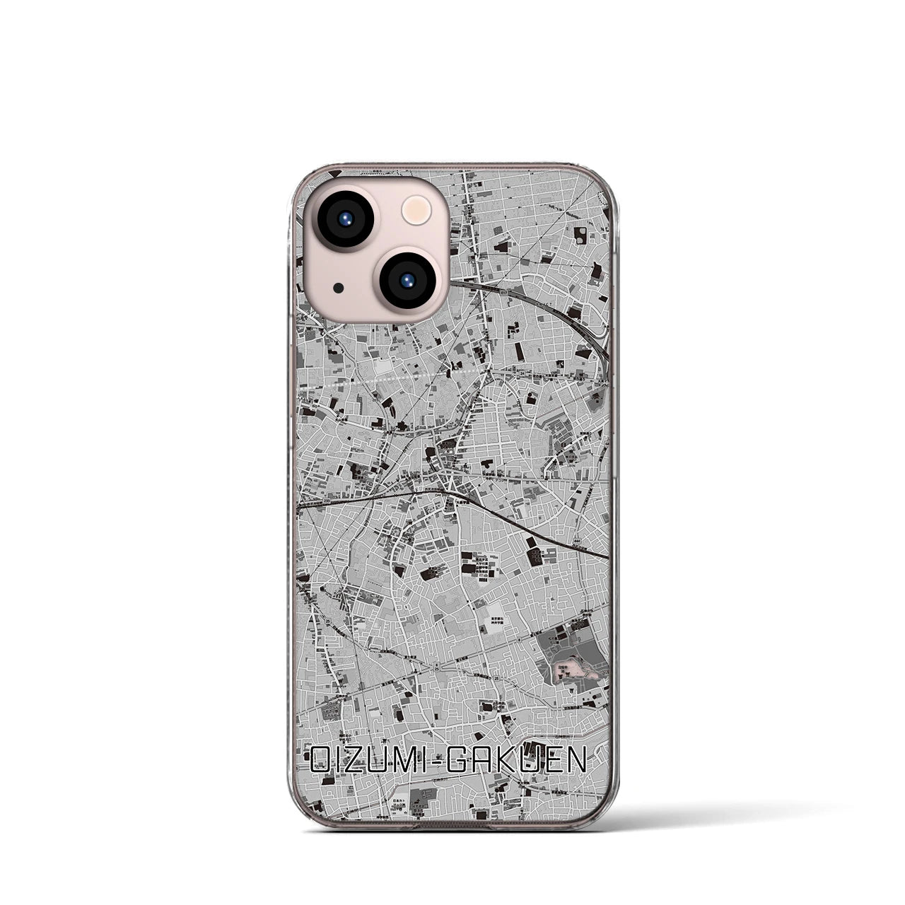 【大泉学園(東京都)】地図柄iPhoneケース(クリアタイプ)