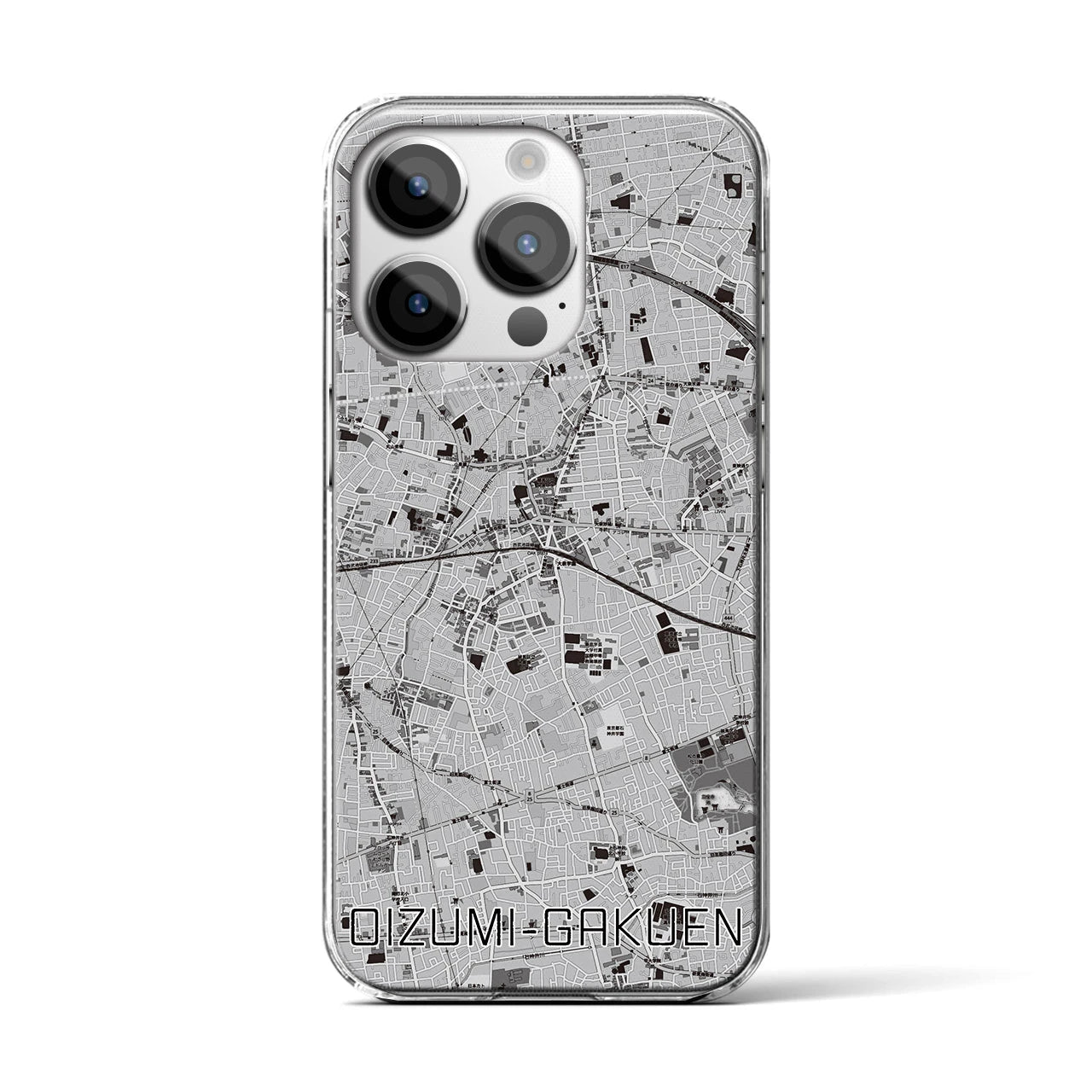 【大泉学園(東京都)】地図柄iPhoneケース(クリアタイプ)