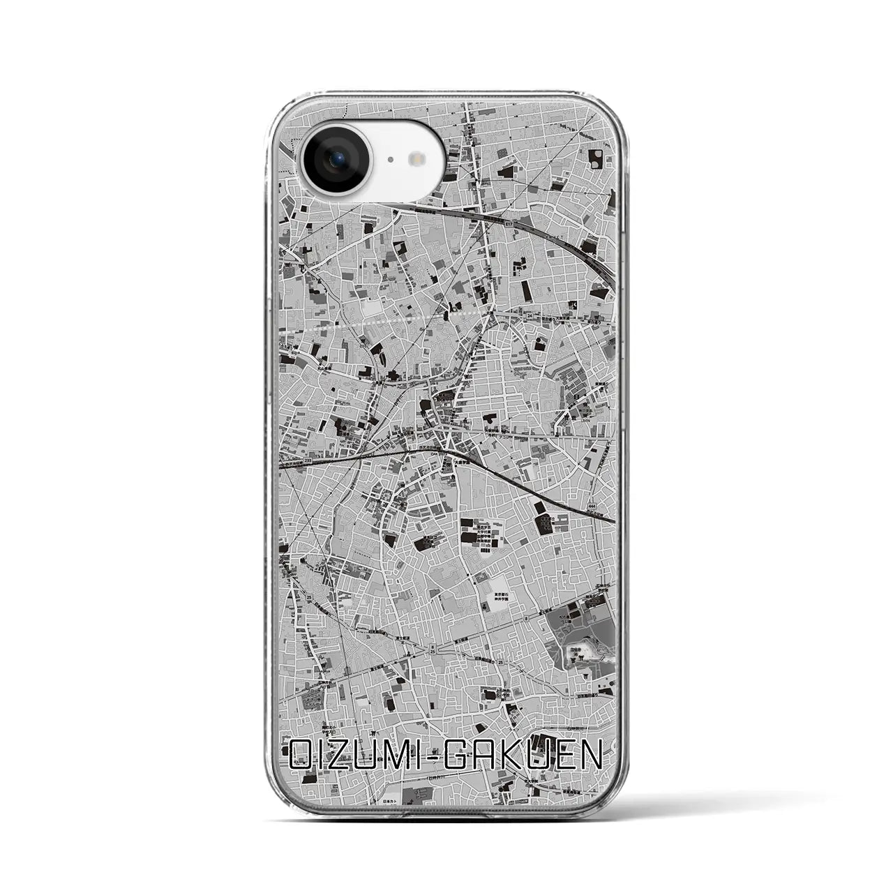 【大泉学園(東京都)】地図柄iPhoneケース(クリアタイプ)
