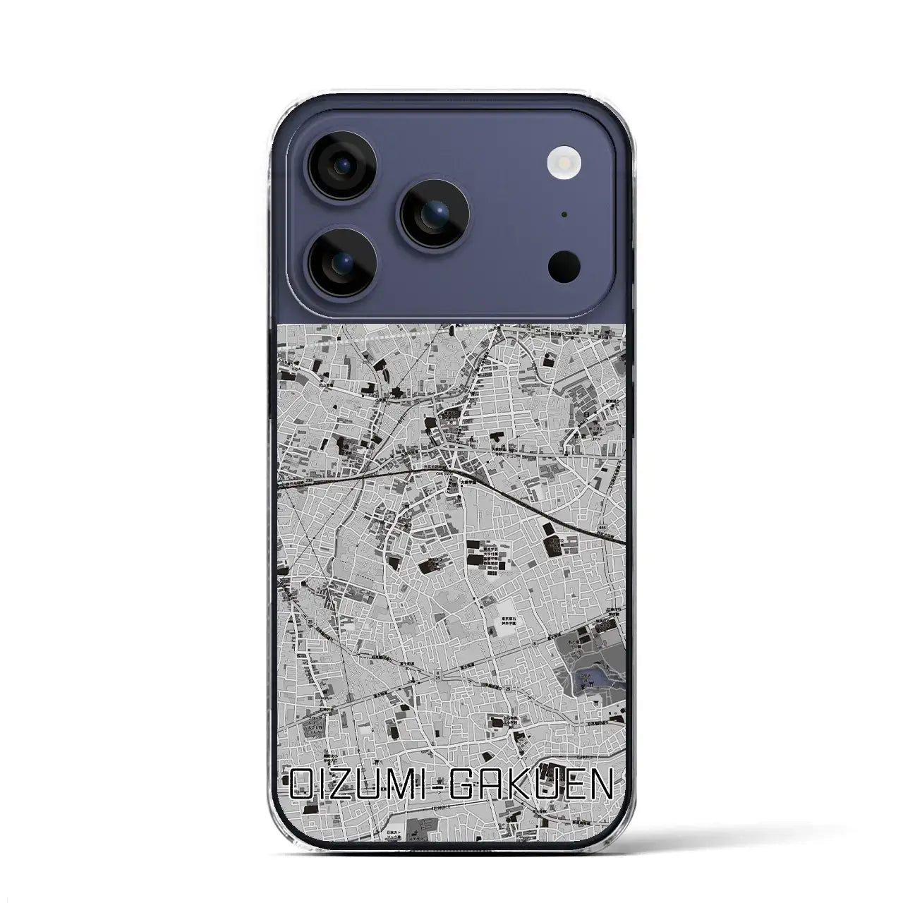 【大泉学園(東京都)】地図柄iPhoneケース(クリアタイプ)