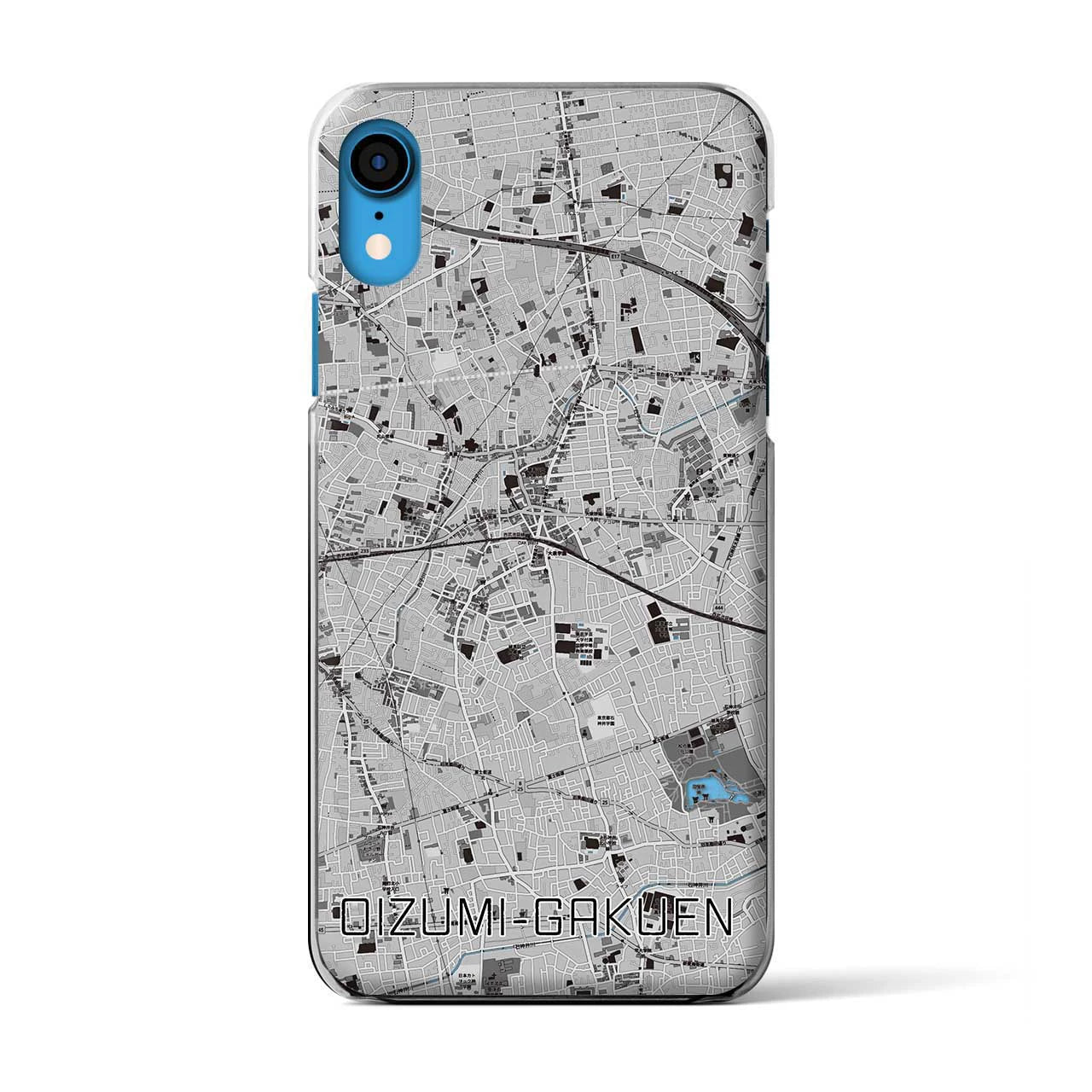 【大泉学園(東京都)】地図柄iPhoneケース(クリアタイプ)