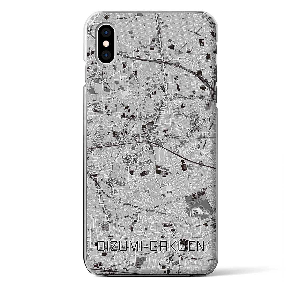 【大泉学園(東京都)】地図柄iPhoneケース(クリアタイプ)