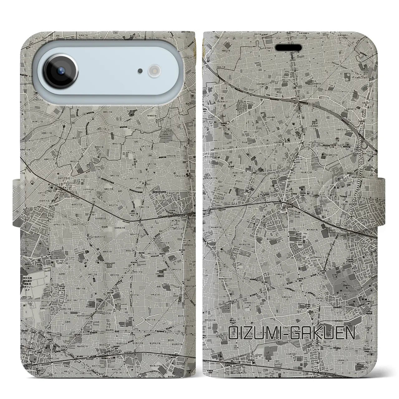 【大泉学園(東京都)】地図柄iPhoneケース(手帳タイプ)