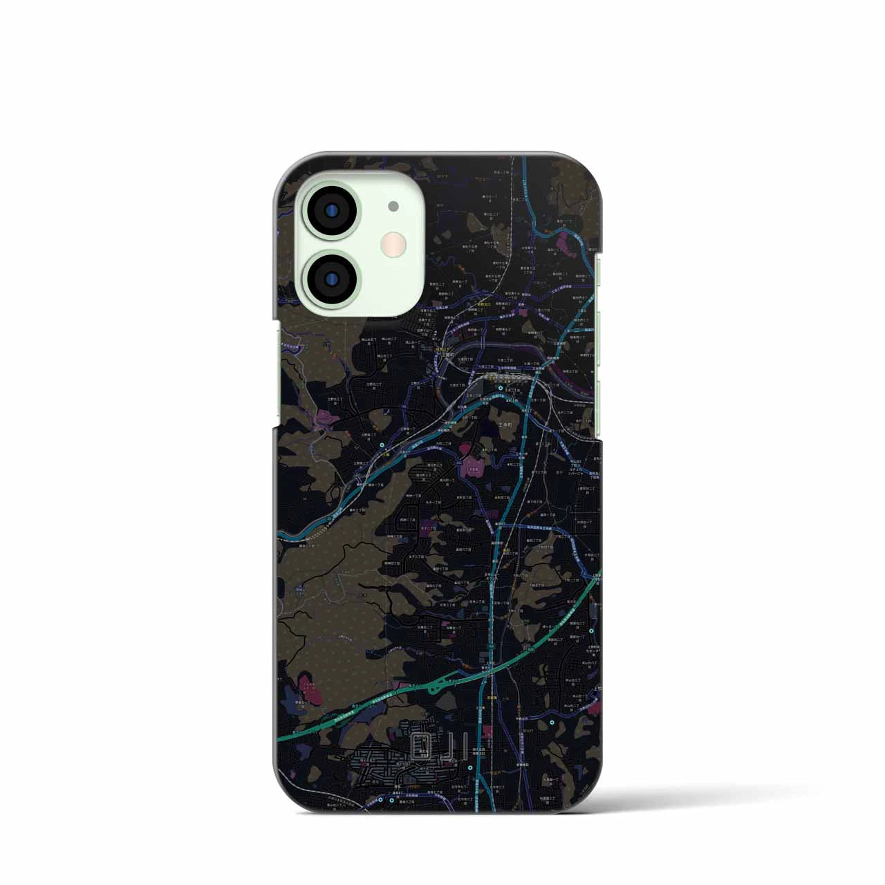 【王寺(奈良県)】地図柄iPhoneケース(バックカバータイプ)