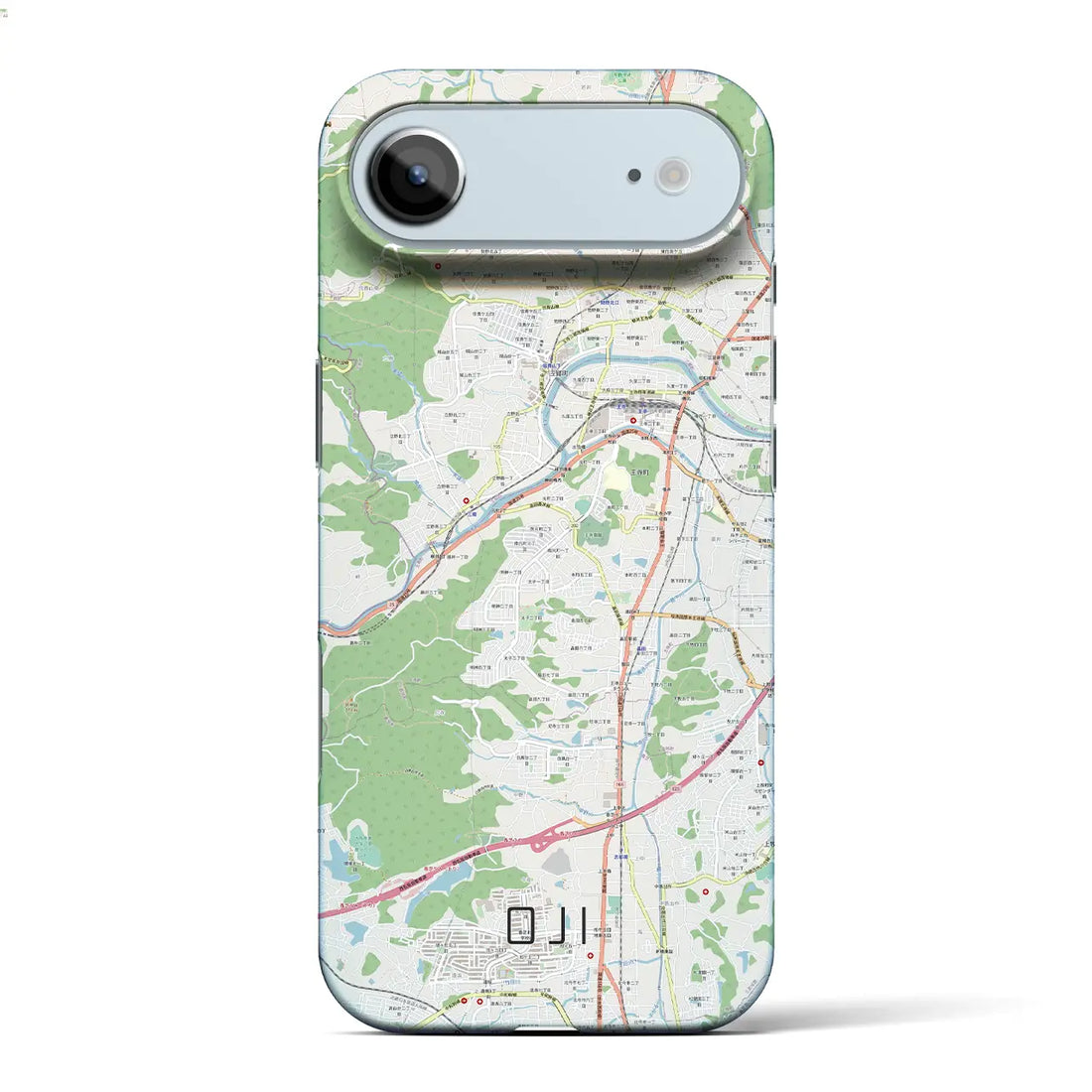 【王寺(奈良県)】地図柄iPhoneケース(バックカバータイプ)ナチュラル・iPhone 17 Pro Max 用