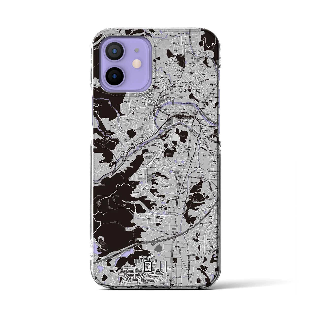 【王寺(奈良県)】地図柄iPhoneケース(クリアタイプ)