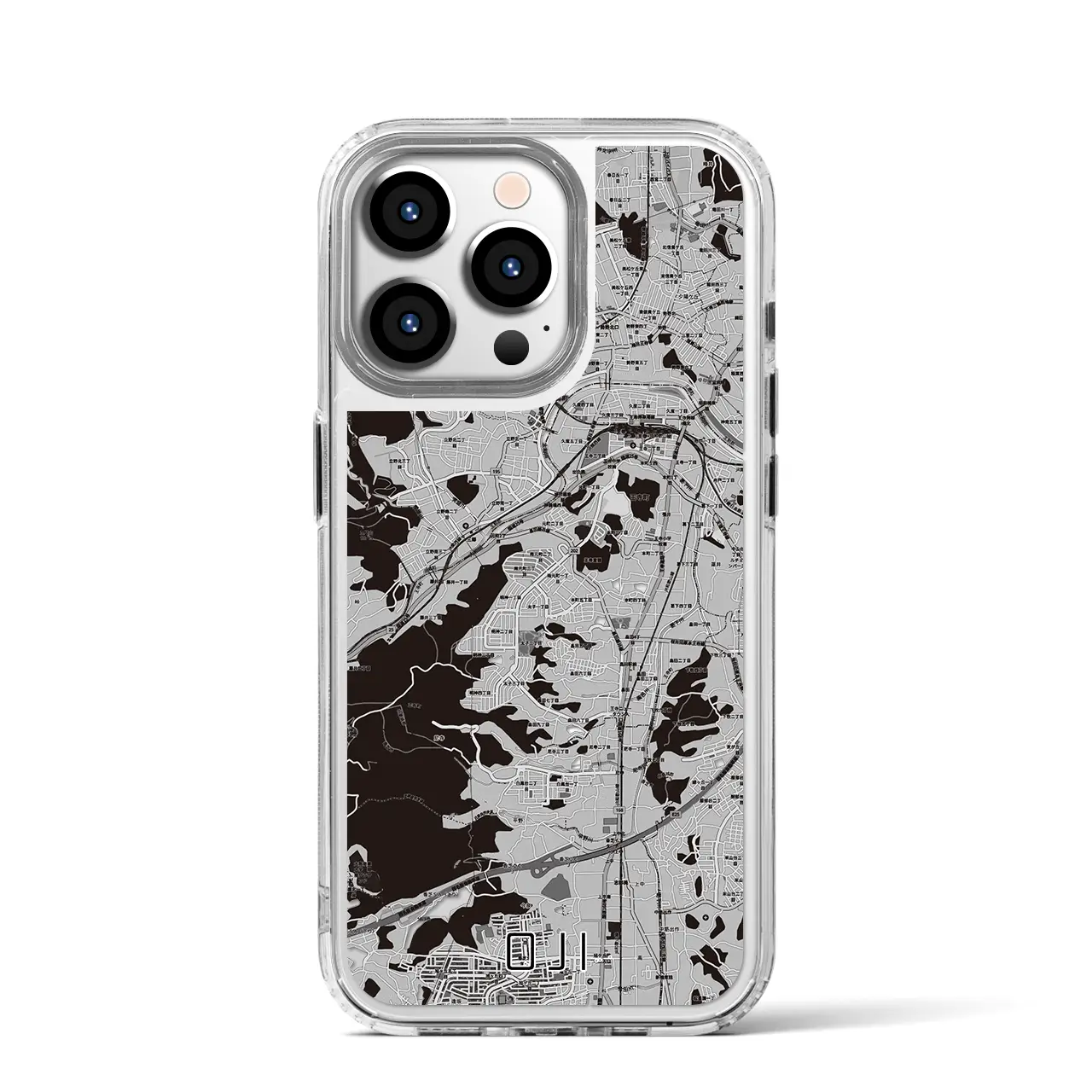 【王寺(奈良県)】地図柄iPhoneケース(MagSafeタイプ)