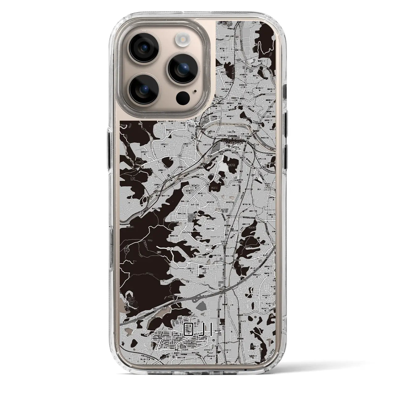 【王寺(奈良県)】地図柄iPhoneケース(MagSafeタイプ)