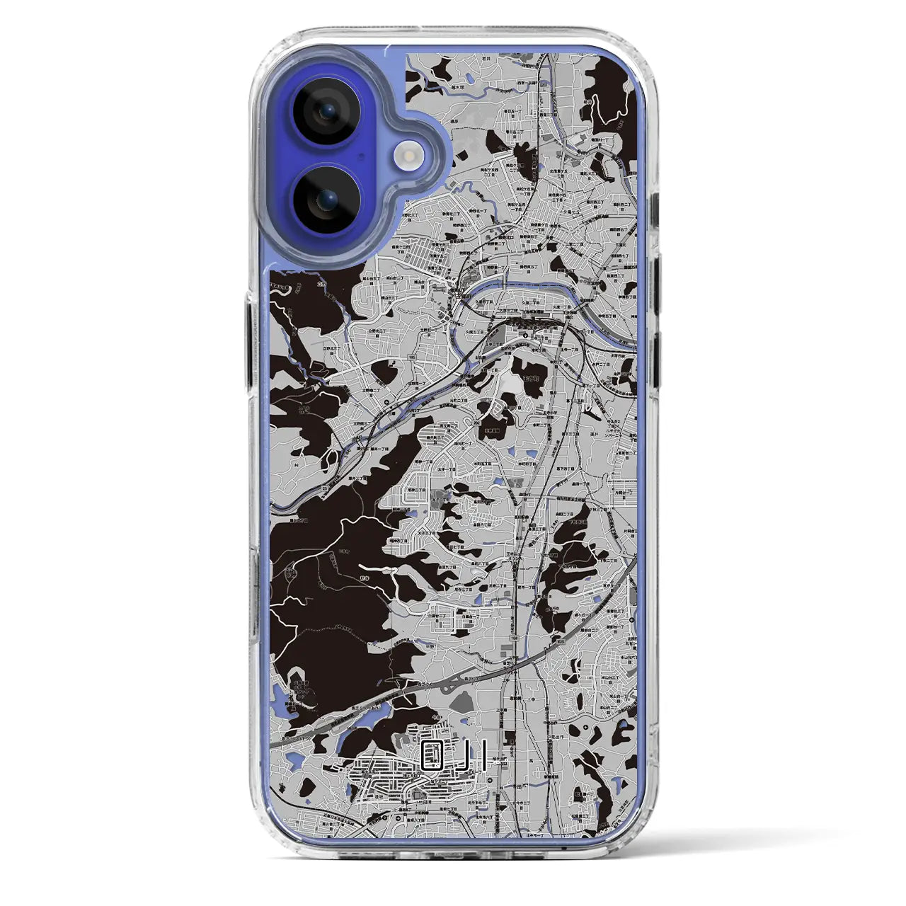 【王寺(奈良県)】地図柄iPhoneケース(MagSafeタイプ)