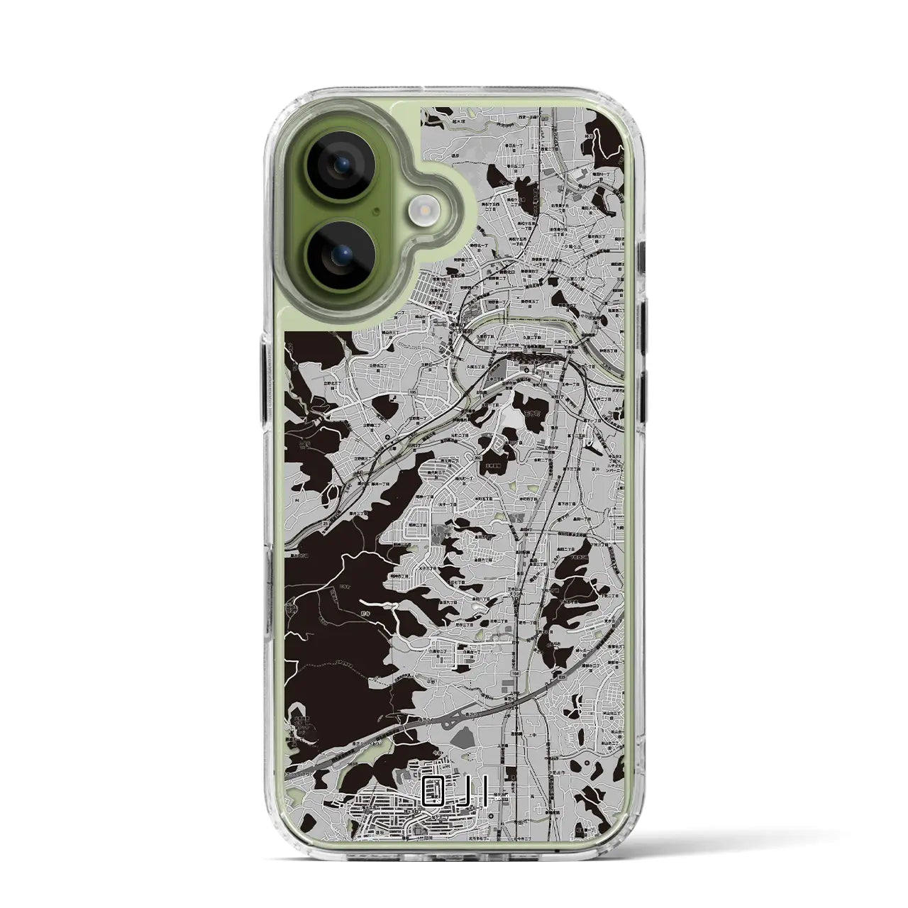 【王寺(奈良県)】地図柄iPhoneケース(MagSafeタイプ)