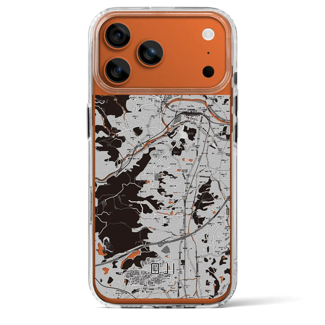 【王寺(奈良県)】地図柄iPhoneケース(MagSafeタイプ)