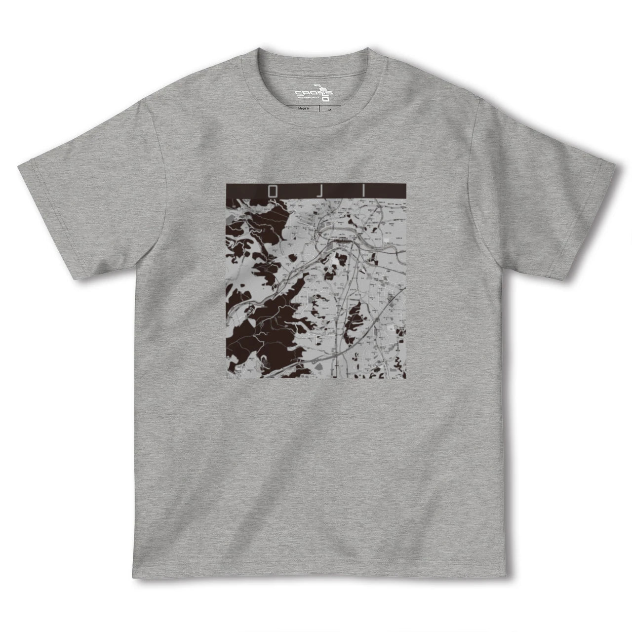 【王寺(奈良県)】地図柄ヘビーウェイトTシャツ