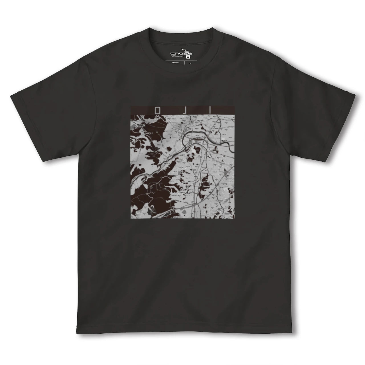 【王寺(奈良県)】地図柄ヘビーウェイトTシャツ