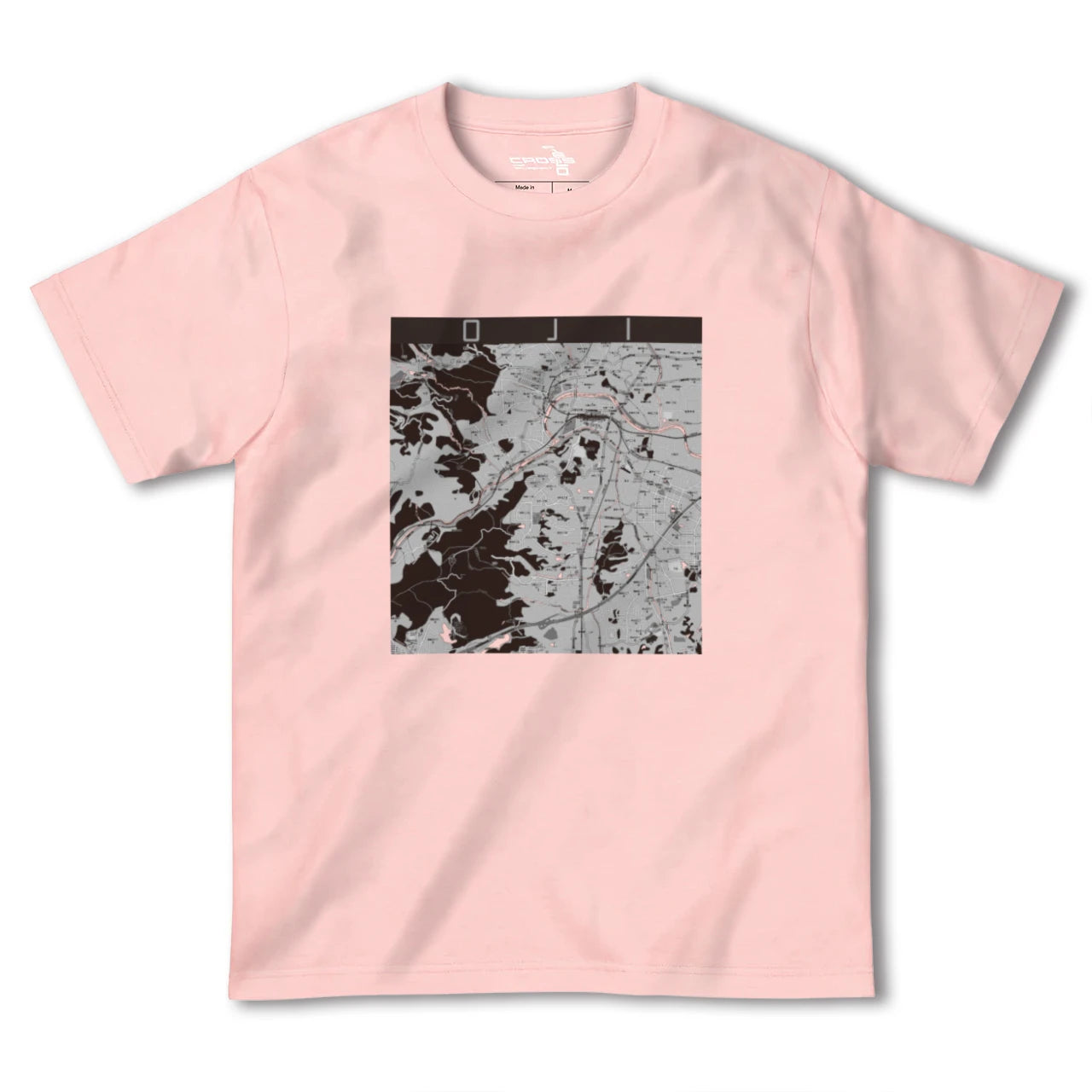 【王寺(奈良県)】地図柄ヘビーウェイトTシャツ