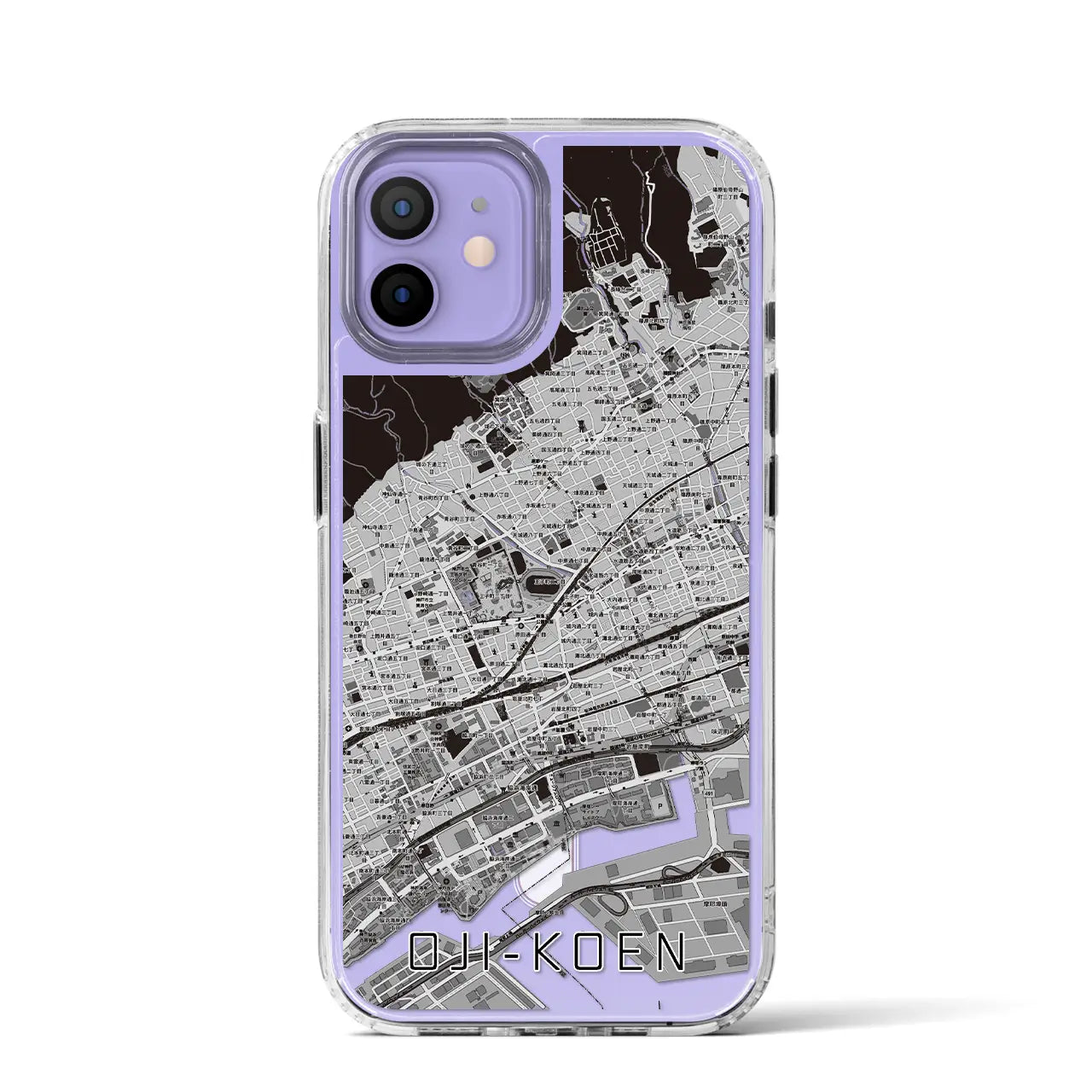 【王子公園(兵庫県)】地図柄iPhoneケース(MagSafeタイプ)