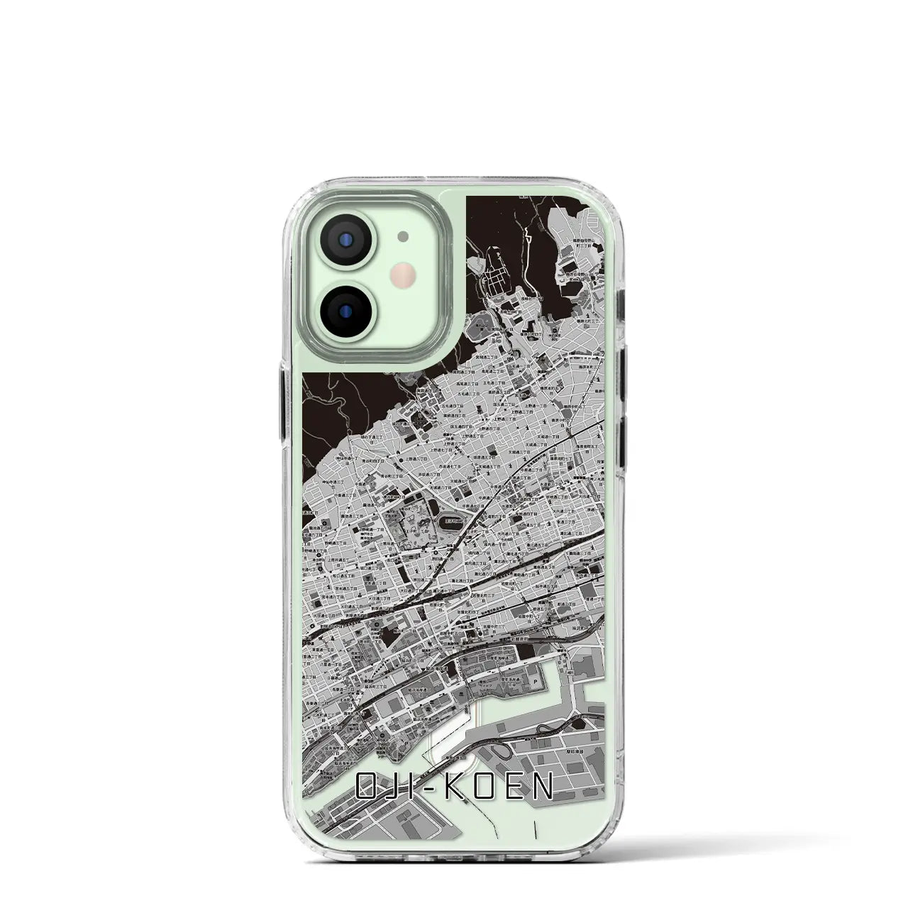 【王子公園(兵庫県)】地図柄iPhoneケース(MagSafeタイプ)