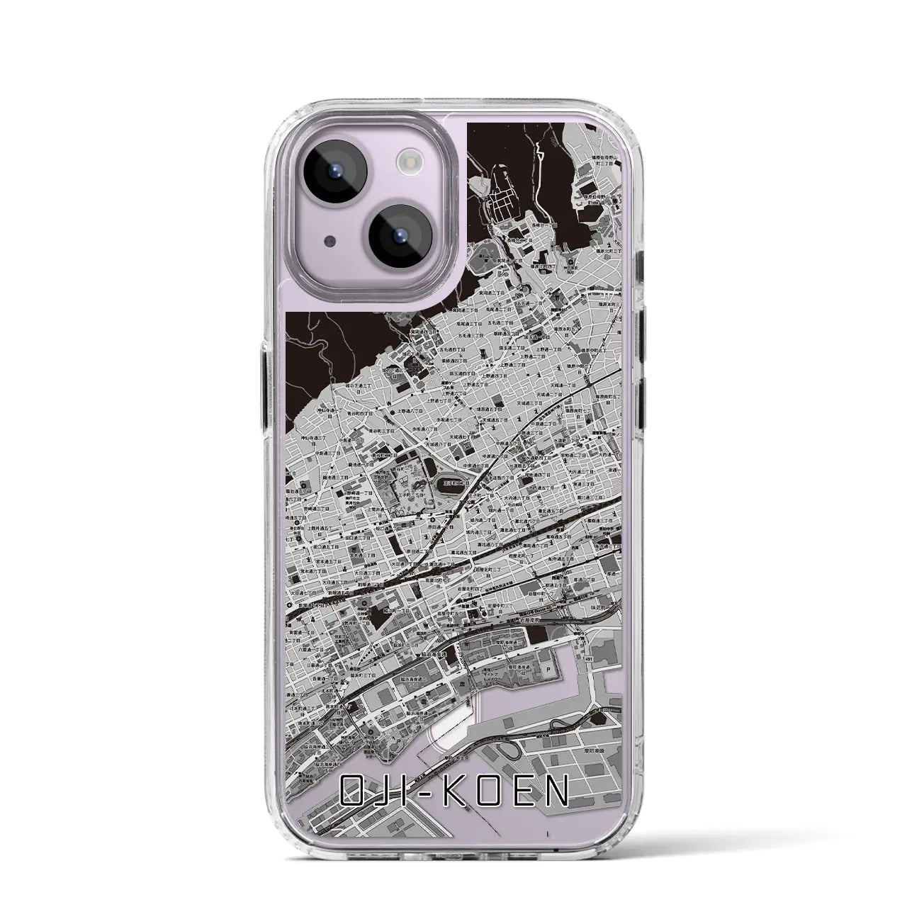 【王子公園(兵庫県)】地図柄iPhoneケース(MagSafeタイプ)