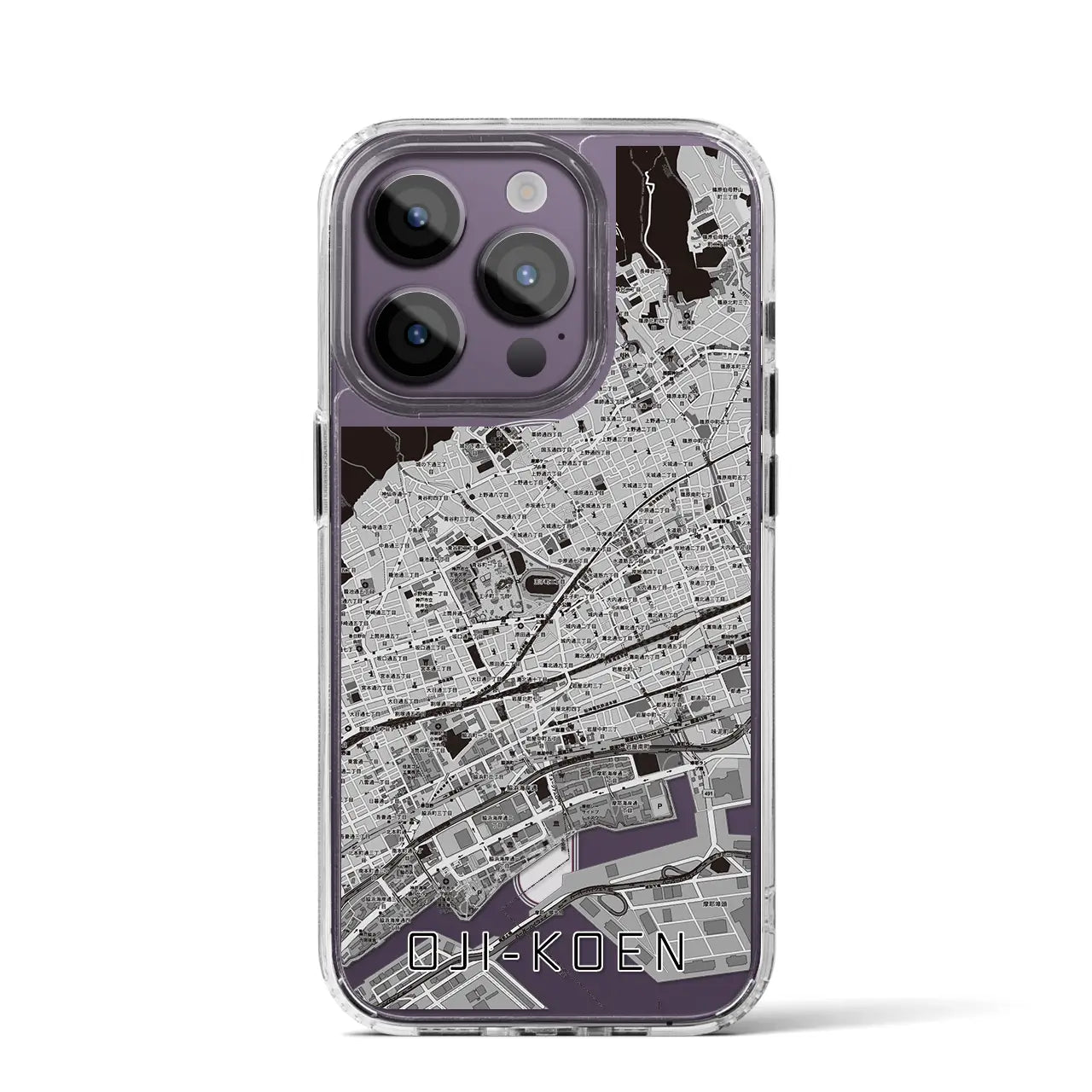 【王子公園(兵庫県)】地図柄iPhoneケース(MagSafeタイプ)